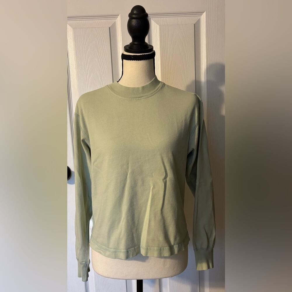 Reigning Champ Terry Crewneck Sweatshirt Men's Size S Green Midweight Pullover